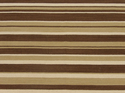 Coastal Flat-Weave Indoor/Outdoor Beach 5'0"x8'0" Hand-knotted Rug -W821