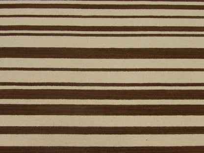 Coastal Flat-Weave Indoor/Outdoor Beach 5'0"x8'0" Hand-knotted Rug -W827