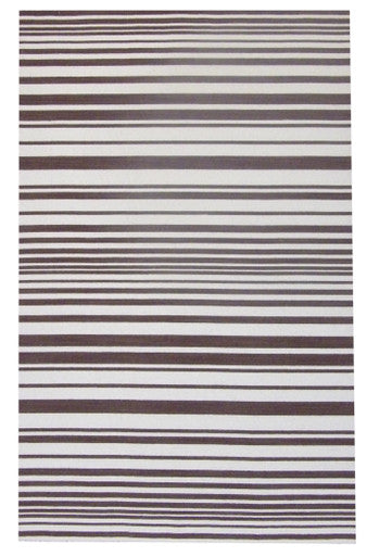 Coastal Flat-Weave Indoor/Outdoor Beach 5'0"x8'0" Hand-knotted Rug -W827