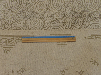 Transitional Broken Design 5'0"x8'0" Hand-knotted Rug -W834