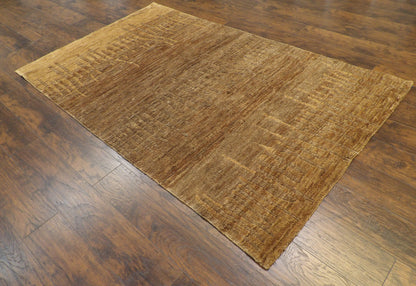 Natural Jute Modern Design Indoor-Outdoor 5'0"x8'0" Hand-knotted Rug -W842