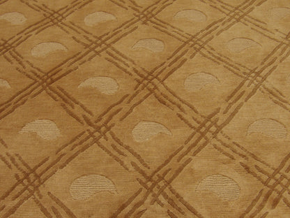 Tibetan Loop Diamond Design 5'0"x8'0" Hand-knotted Rug -W861