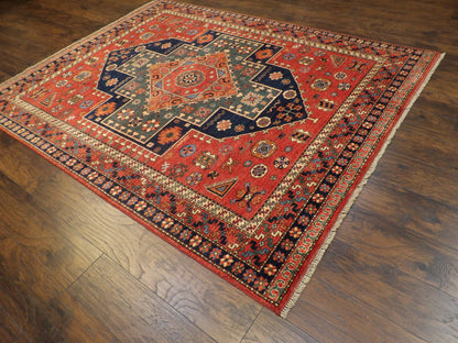 Tribal Khorjan Natural-dye 6'0"x9'0" Hand-knotted Rug -W890