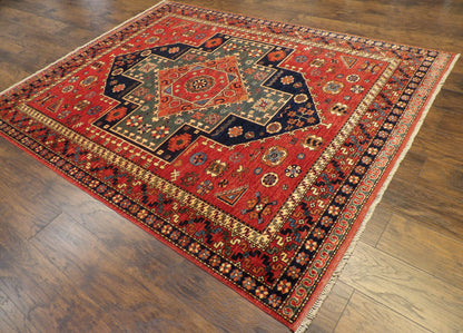 Tribal Khorjan Natural-dye 6'0"x9'0" Hand-knotted Rug -W890