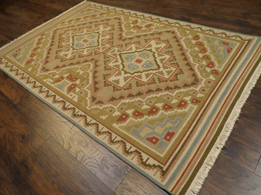 Tribal Soumak 6'0"x9'0" Hand-knotted Rug -W893