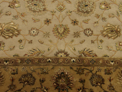Fine Transitional Jaipur Floral Design 6'0"x9'0" Hand-knotted Rug -W901