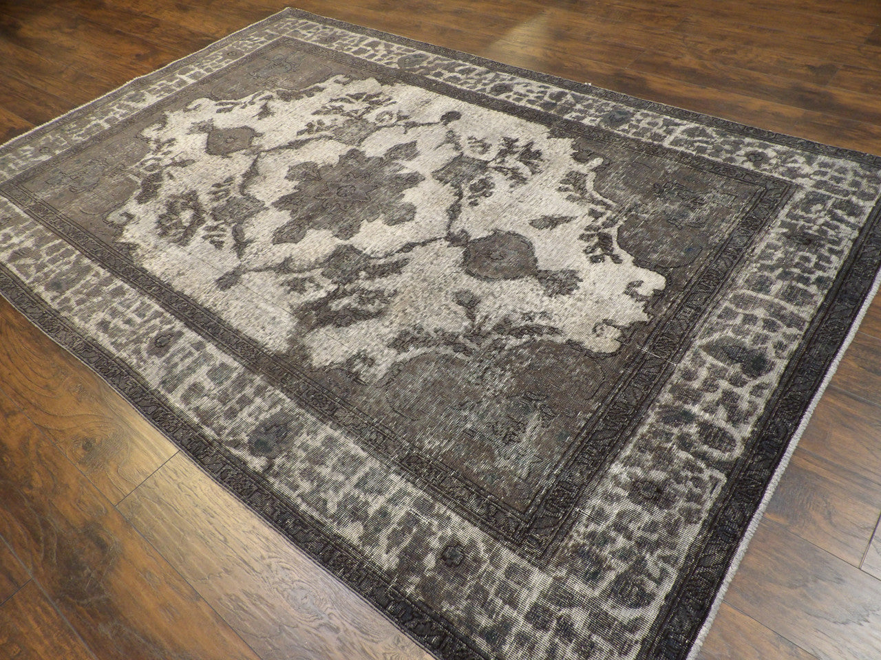 Over-dye Vintage Color Reform Tabriz 6'0"x9'0" Hand-knotted Rug -W905