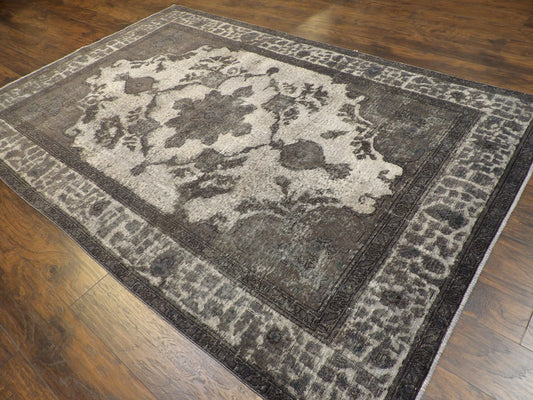 Over-dye Vintage Color Reform Tabriz 6'0"x9'0" Hand-knotted Rug -W905