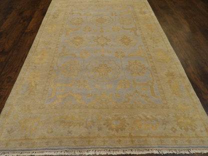 Turk Oushak White Wash 6'0"x9'0" Hand-knotted Rug -W907
