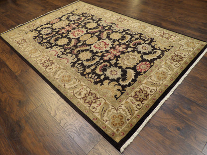 Fine Persian Kashan 6'0"x9'0" Hand-knotted Rug -W914