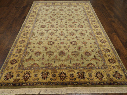 Fine Ziegler Tie Dye 6'0"x9'0" Hand-knotted Rug -W915