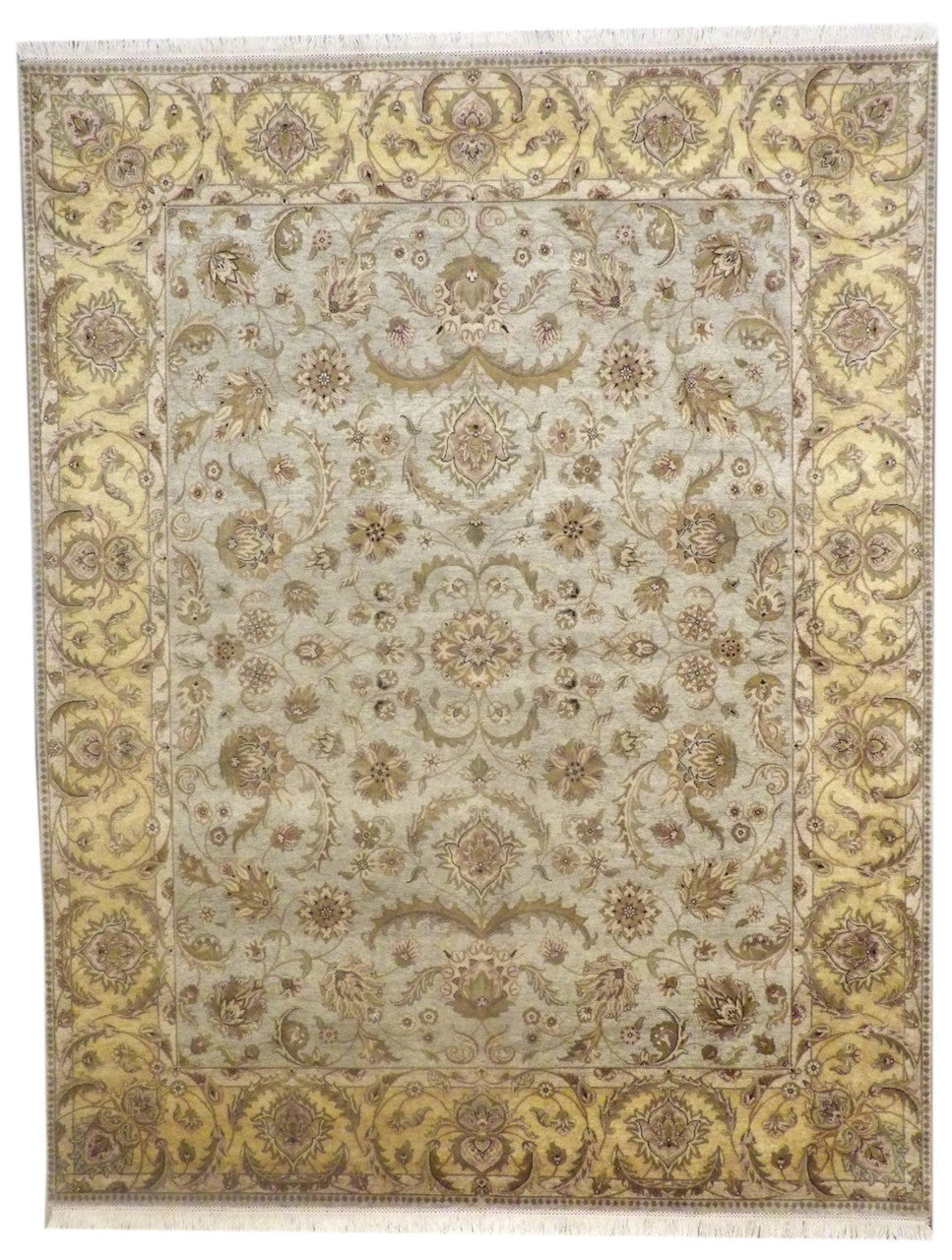 Blue 8'0" x 10'0" Fine Ziegler Tie Dye Hand knotted Wool Rug - Sku: w925