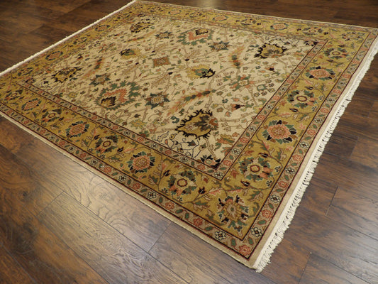 Turkish Weave Antique Wash 8'0"x10'0" Hand-knotted Rug -w927