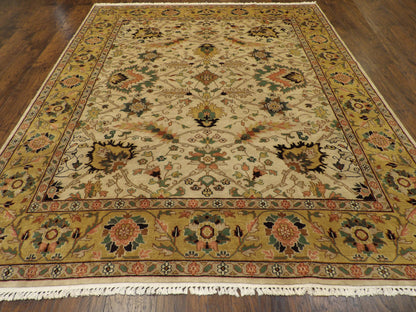 Turkish Weave Antique Wash 8'0"x10'0" Hand-knotted Rug -w927