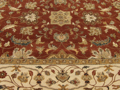 Agra Chobie Antique Wash  8'0" x 10'0" Hand knotted Wool Rug - w930