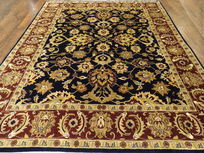 Jaipur Kashan Antique Wash 8'0"x10'0" Hand-knotted Rug -w937