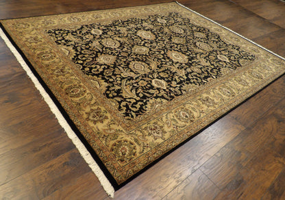 Fine Persian Kashan 8'0"x10'0" Hand-knotted Rug -w939