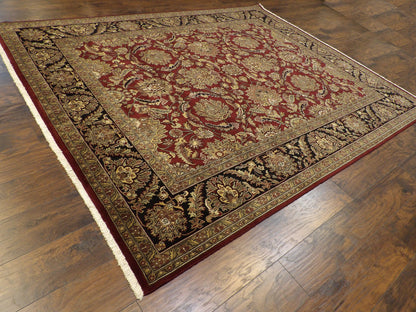 Fine Persian Kashan 8'0"x10'0" Hand-knotted Rug -w940