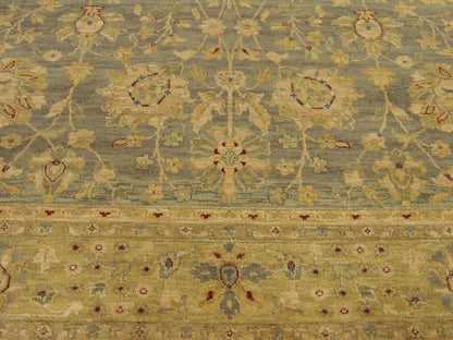 Agra Chobie Antique Wash 7'8" x 9'8" Hand knotted Wool Rug - w942