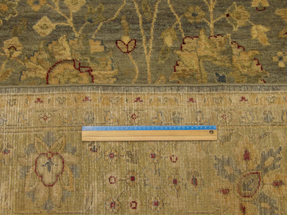 Agra Chobie Antique Wash 7'8" x 9'8" Hand knotted Wool Rug - w942