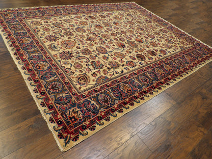 Persian Semi-Antique Khorasan 8'0"x10'0" Hand-knotted Rug -w947