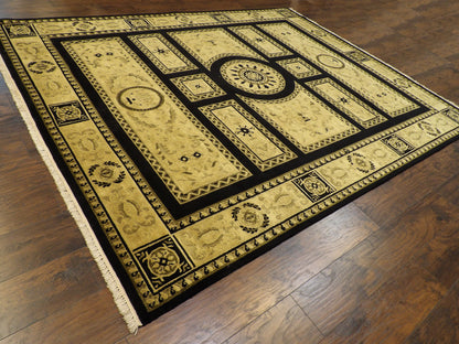 Abusson European Design Hand knotted Wool Rug 8'0" x 10'0" - w949