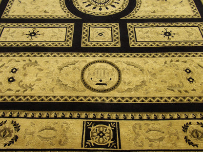 Abusson European Design Hand knotted Wool Rug 8'0" x 10'0" - w949