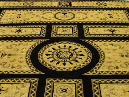 Abusson European Design Hand knotted Wool Rug 8'0" x 10'0" - w949