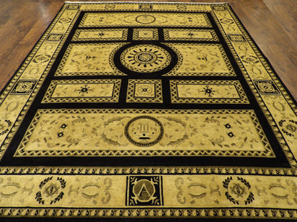 Abusson European Design Hand knotted Wool Rug 8'0" x 10'0" - w949