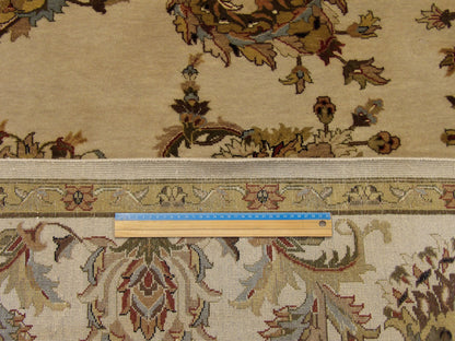 Fine Jaipur Floral Design 8'0"x10'0" Hand-knotted Rug -w952