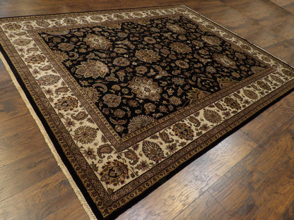 Fine Persian Mashad 8'0"x10'0" Hand-knotted Rug -w961