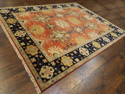 Fine Sherapi Ziegler Natural-dye 8x11 Hand-knotted Rug -w964