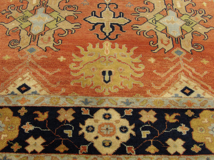 Fine Sherapi Ziegler Natural-dye 8x11 Hand-knotted Rug -w964