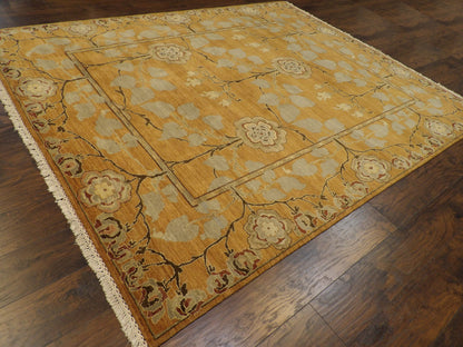 Tree Of Life Design Natural-dye 8'0"x10'0" Hand-knotted Rug -w970