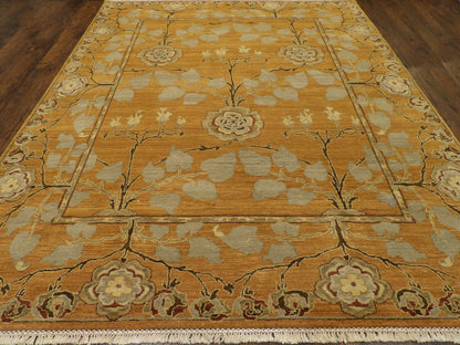 Tree Of Life Design Natural-dye 8'0"x10'0" Hand-knotted Rug -w970