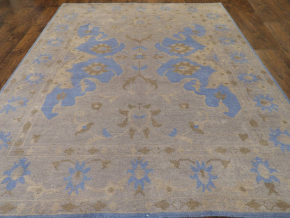 Oushak Vintage Overdye 8'3 x 10'4" Hand-knotted Rug - w971