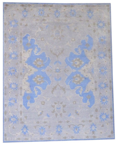 Oushak Vintage Overdye 8'3 x 10'4" Hand-knotted Rug - w971