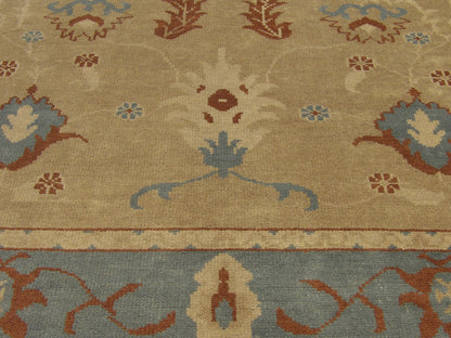 Oushak Tribal Overdye Ziegler Silver Wash 8'0"x10'0" Hand-knotted Rug -w977