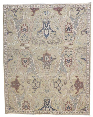 Oushak Ziegler Vintage Antique Wash 8'0"x10'0" Hand-knotted Rug -w981
