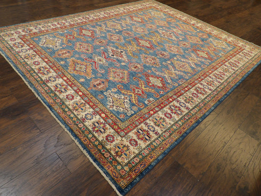 Tribal Super Kazak 8' 0'' x 10' 0'' Hand knotted Rug - w985