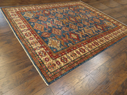 Tribal Super Kazak 8' 0'' x 10' 0'' Hand knotted Rug - w985
