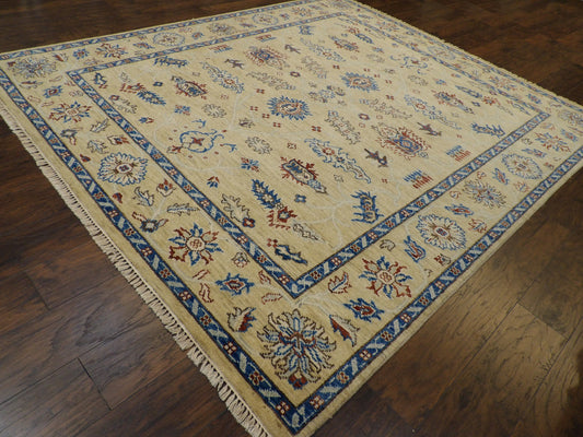 Oushak Khorjin Design Silver Wash 8'0"x10'0" Hand-knotted Rug -w988