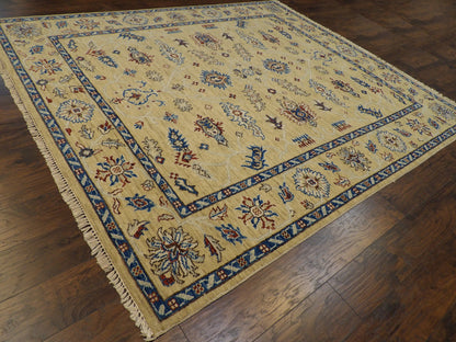 Oushak Khorjin Design Silver Wash 8'0"x10'0" Hand-knotted Rug -w988
